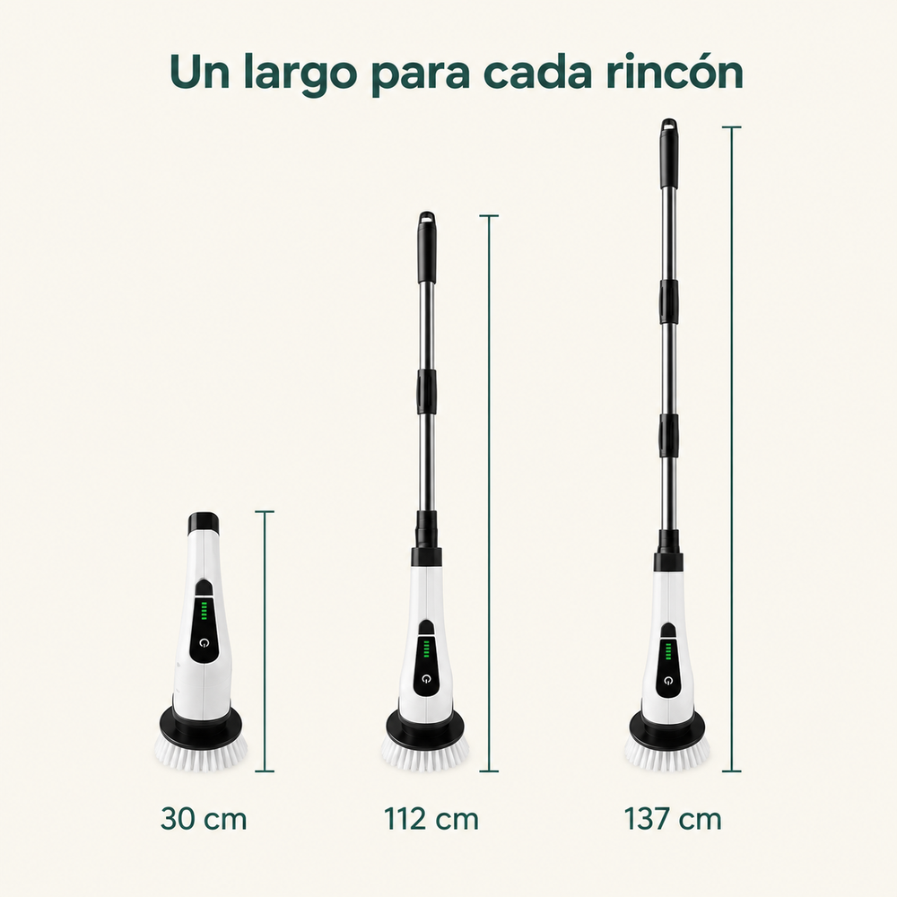 Mango extensible de 30, 112 y 137 centímetros