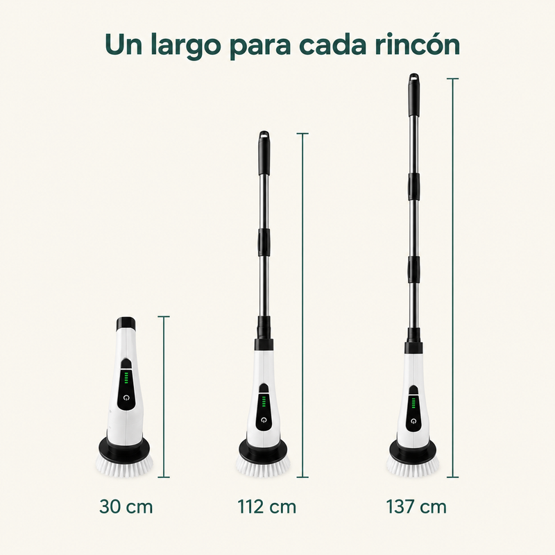 Mango extensible de 30, 112 y 137 centímetros